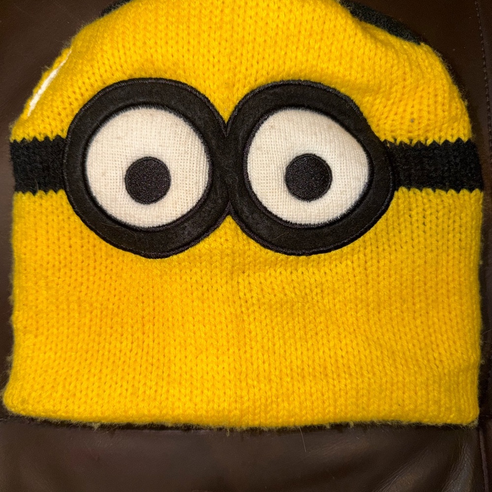 Despicable Me Minion Beanie Hat REVERSIBLE